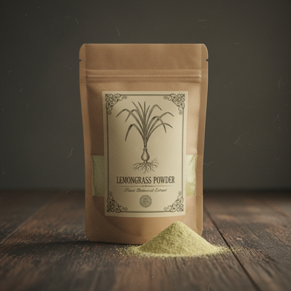 2Tre Organics Lemongrass Powder – USDA Organic, Non-GMO | Cymbopogon citratus | 8 oz Resealable Bag