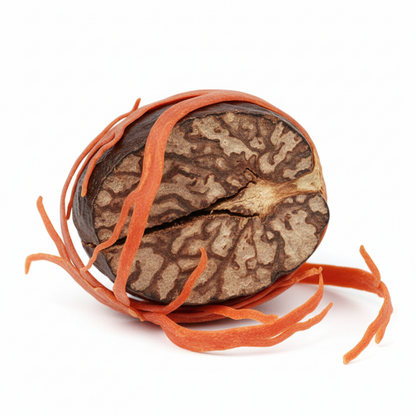2Tre Organics Whole Nutmeg with Mace – USDA Organic | Myristica fragrans | 8 oz Resealable Bag