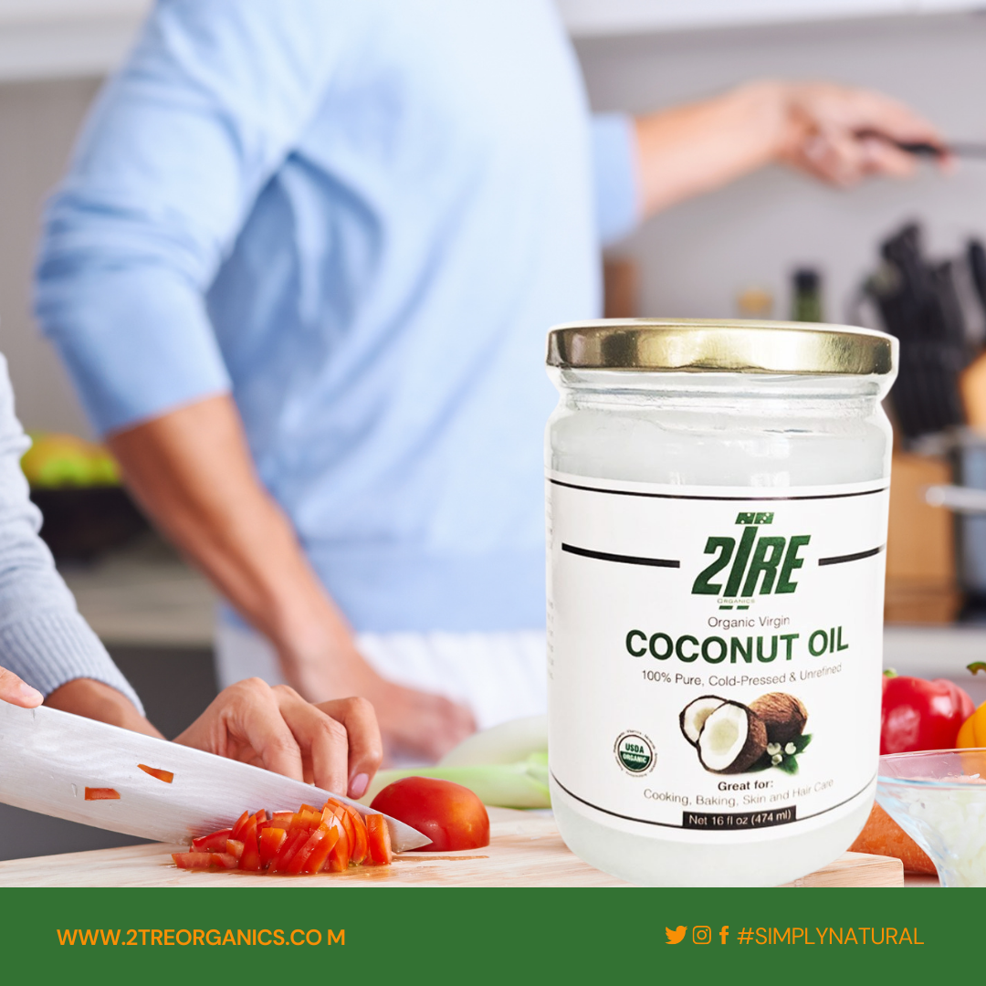 Coconut Oil - 2Tre Organics Unrefined Coconut Oil - Pure, Organic, and Nutrient-Rich